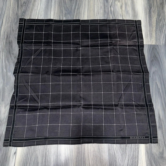 Burberry Black Checkered Handkerchief Scarf - Picture 2 of 7